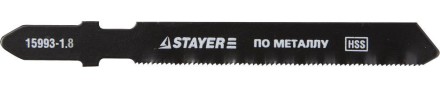 Полотна STAYER &quot;PROFI&quot;, T118B, для эл/лобзика, HSS, по металлу (2,5-6мм), EU-хвост., шаг 1,8мм, 50мм, 2шт 15993-1.8_z01 купить в Нижневартовске