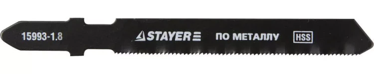 Полотна STAYER "PROFI", T118B, для эл/лобзика, HSS, по металлу (2,5-6мм), EU-хвост., шаг 1,8мм, 50мм, 2шт 15993-1.8_z01 купить в Нижневартовске