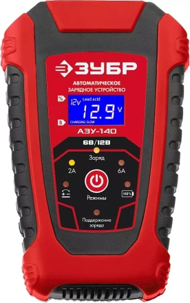 ЗУБР АЗУ-140, 6/12 В, 6 А, автоматическое зарядное устройство (59310) купить в Нижневартовске