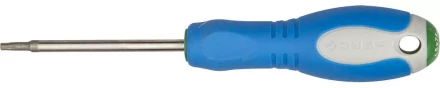 Отвертка ЗУБР, Cr-V сталь, трехкомпонентная рукоятка, цветовая индикация типа шлица, TORX №15, 75мм 25254-15-075 купить в Нижневартовске