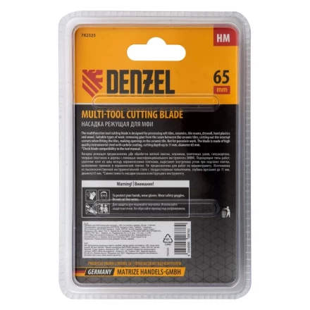 Насадка для МФИ режущая полукруг Denzel 782325, HM, по плитке, 63 мм купить в Нижневартовске