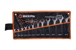 Набор рожковых ключей Вихрь 12 шт. 6 - 32, в чехле 73/6/5/14