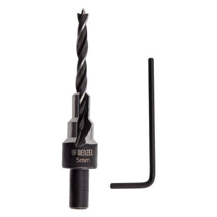 Сверло-зенкер под конфирмат, 5 мм, Denzel 704205 купить в Нижневартовске