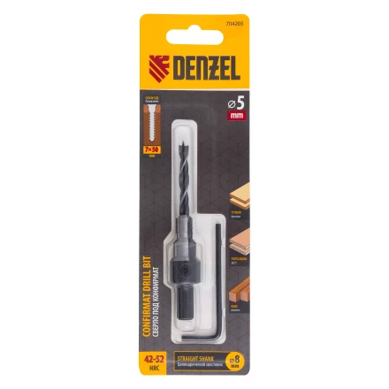 Сверло-зенкер под конфирмат, 5 мм, Denzel 704205 купить в Нижневартовске