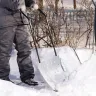 Движок для уборки снега оцинкованный, 750х420х1120 мм, усиленный, стальная рукоятка,Россия, Сибртех 61497 купить в Нижневартовске