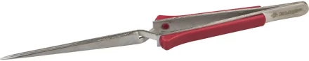Пинцет ЗУБР д/монтажно-паечных работ, нерж сталь, фиберглассов термозащит накладки, самозажим, прямой, 160мм 22213-6-160 купить в Нижневартовске