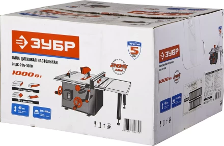 Пила ЗУБР настольная, 205х30х2,5мм, 2950об/мин, 1000Вт ЗПДС-205-1000 купить в Нижневартовске