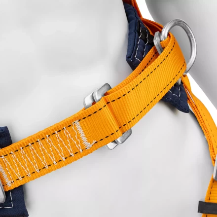 Удерживающе-страховочная привязь Сибртех 89507, модель УСП II, наплечные и набедренные лямки, высокий кушак купить в Нижневартовске