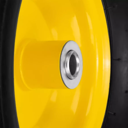 Колесо пневматическое Denzel 15/6.00-6, D 370 мм, подш. внут. диам. 16 мм, длина оси 100 мм 68998 купить в Нижневартовске