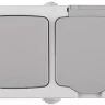 Комплект СВЕТОЗАР "АВРОРА" розетка с зазем. и защ. крышкой, 16А/~250В, выкл. одноклав. IP44, цвет серо-белый, 10А/~250В SV-54323-W купить в Нижневартовске