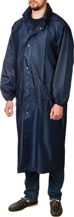 Плащ-дождевик STAYER 11612-52, нейлоновый на молнии, синий цвет, размер 52-54 11612-52 купить в Нижневартовске