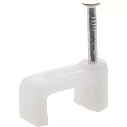 Скоба-держатель для плоского кабеля, с оцинкованным гвоздем, 7 мм, 100 шт, STAYER Master 4511-07 4511-07 купить в Нижневартовске