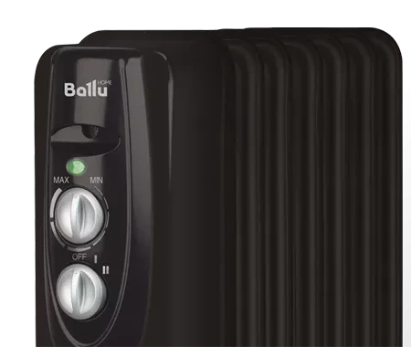 Маслянный радиатор обогреватель электрический BALLU Classic black BOH/CL-09BRN 2000 купить в Нижневартовске