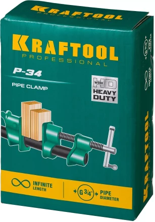 Струбцина KRAFTOOL P-34 трубная 32302-1 купить в Нижневартовске
