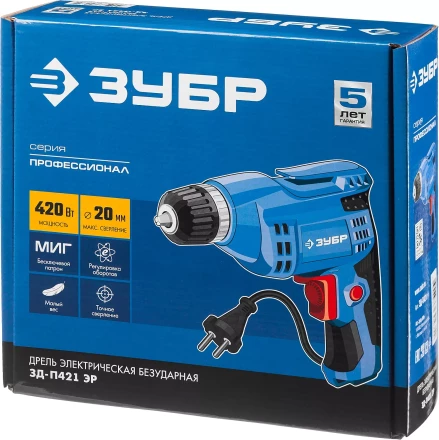 Дрель реверсивная ЗД-П421 ЭР серия ПРОФЕССИОНАЛ купить в Нижневартовске