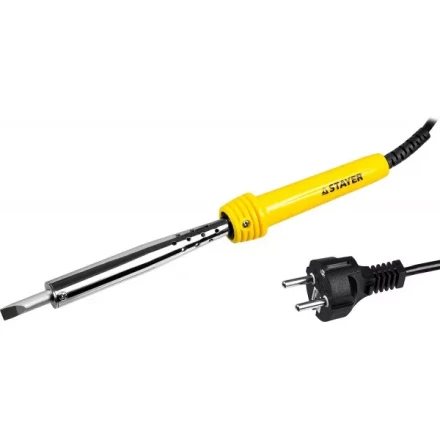 Паяльник STAYER "MASTER" с пластмассовой рукояткой и долговечным жалом, 100 Вт, клин 55305-100 купить в Нижневартовске