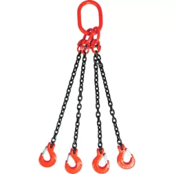 Строп цепной TOR 4СЦ г/п 6,7 т 7,0 м с самозакрывающимися крюками 1018460