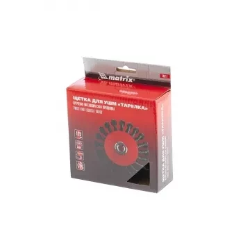 Щетка для УШМ, 125 мм, М14, "тарелка", крученая проволока  0,5 мм  MATRIX 74611 купить в Нижневартовске