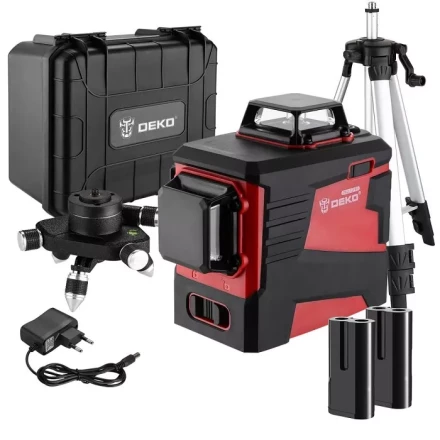 Уровень лазерный DKLL12PR3 DEKO, 065-0164, со штативом купить в Нижневартовске