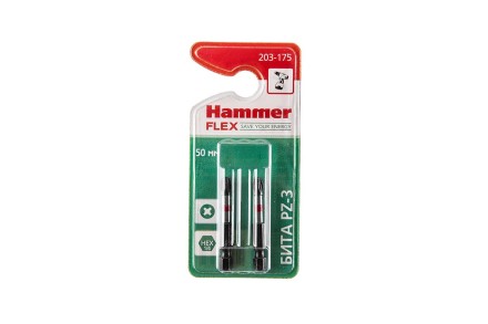 Бита HAMMER PZ3 50мм (2шт) купить в Нижневартовске