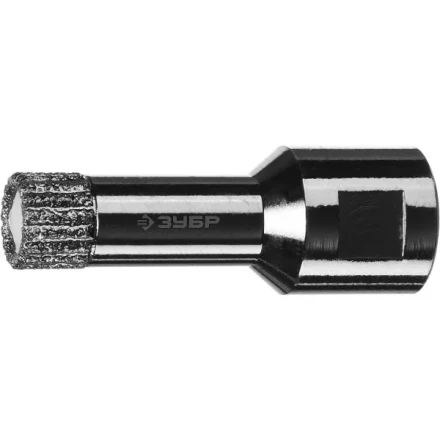 Алмазная коронка ЗУБР "ПРОФЕССИОНАЛ" универсальная для УШМ, сухое сверление, алмазы на вакуумной пайке,  посадка М14, d=14мм 29865-14 купить в Нижневартовске