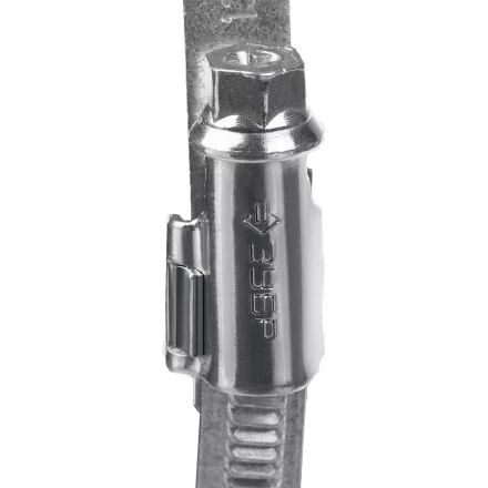 ЗУБР Х-9Н, 16 - 28 мм, накатная лента 9 мм, цинк, 50 шт, червячный хомут (37807-28) купить в Нижневартовске