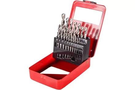 Набор сверл по металлу Вихрь, 1-10мм (через 0,5мм), HSS, 19шт., металл. коробка, цилиндрический хвостовик 73/10/6/18 купить в Нижневартовске