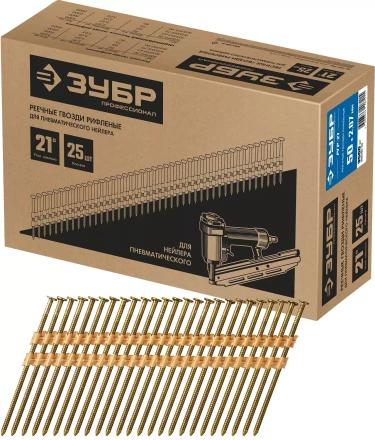 ЗУБР SN21 50 х 2.87 мм, реечные гвозди рифленые, 3500 шт (305392-50) купить в Нижневартовске