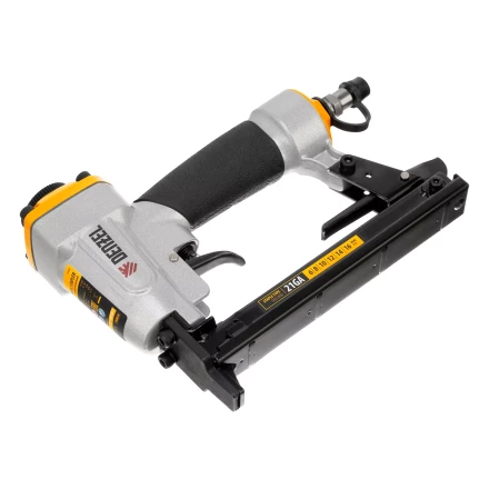 Степлер пневматический Denzel  PS8016 для прямоугольных скоб 21GA от 6 до 16 мм 57400 купить в Нижневартовске