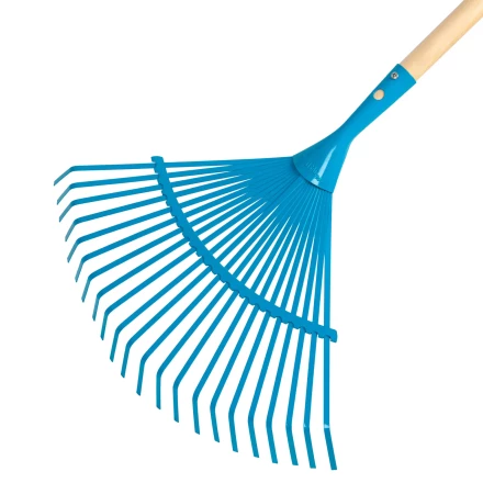 Грабли веерные стальные Palisad, 430 х 1550 мм, 22 плоских зуба, лакированный черенок, Luxe, 617885 купить в Нижневартовске