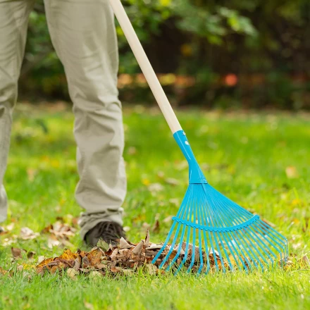 Грабли веерные стальные Palisad, 430 х 1550 мм, 22 плоских зуба, лакированный черенок, Luxe, 617885 купить в Нижневартовске