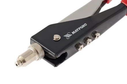 Заклепочник, 250 мм, переставной 0-90 градусов, заклепки 2,4-3,2-4,0-4,8 мм MATRIX 40527 купить в Нижневартовске