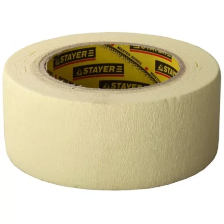 Лента STAYER малярная высокоэластичная, для сложных поверхностей, 50мм х 25м 12123-50-25 купить в Нижневартовске