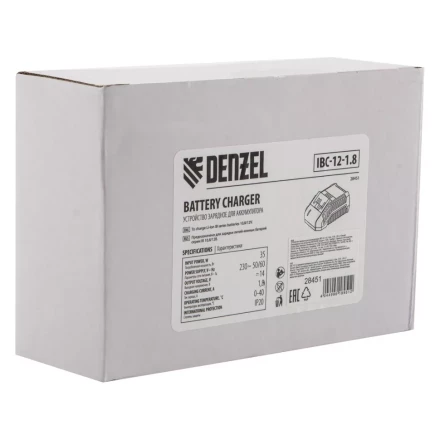 Устройство зарядное Denzel для аккумуляторов IBC-12-1.8, Li-Ion, 12 В, 1.8 А, 28451 купить в Нижневартовске