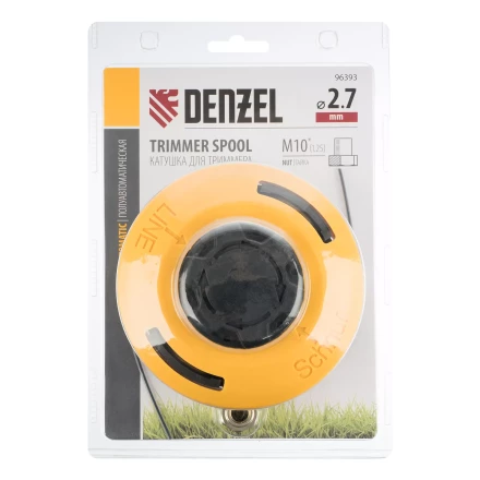 Катушка триммер. полуавтомат., гайка М10, М10, М12, лев. шаг 1,25 1,5 1,5мм Denzel 96393 купить в Нижневартовске