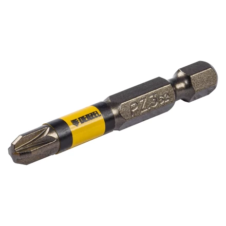 Набор бит комбинированный 3 шт., PZ1, PZ2, PZ3, 50 мм, сталь S2 Denzel 11677 купить в Нижневартовске