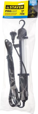 Светильник люминесцентный переносной, с выключателем, 5м, 13 (75) Вт, 220 В, IP44, STAYER 56065-13 купить в Нижневартовске