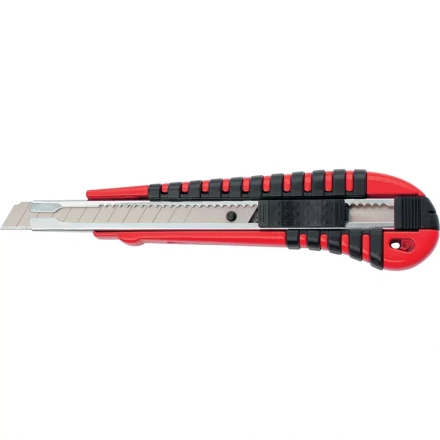 Нож 9мм выдвижное лезвие металлическая направляющая эргономичная двухкомпонентная рукоятка вес 90 грамм MATRIX 78937 купить в Нижневартовске