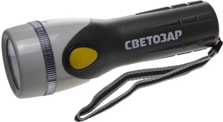 Фонарь СВЕТОЗАР "UPITER" ручной с пластмассовым корпусом и ремешком, ксеноновая лампа, 2xD SV-56375 купить в Нижневартовске