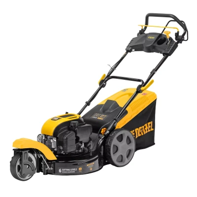 Бензиновая газонокосилка Denzel GLT-460SP-T, Trike 149 см3, 46 см, привод, панель, 60л (58810)