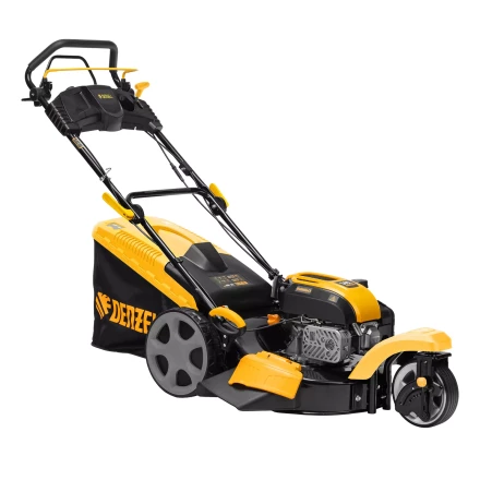 Бензиновая газонокосилка Denzel GLT-460SP-T, Trike 149 см3, 46 см, привод, панель, 60л (58810) купить в Нижневартовске