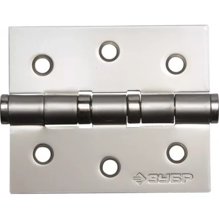 Петля универсальная ЗУБР "ЭКСПЕРТ", 2 подшипника, цвет мат. никель (PN), с крепежом, 75х63х2,5мм, 2 шт 37601-075-4 купить в Нижневартовске