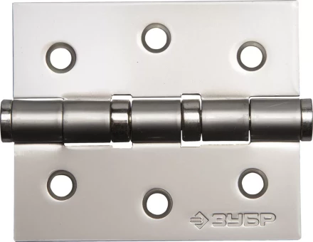 Петля универсальная ЗУБР "ЭКСПЕРТ", 2 подшипника, цвет мат. никель (PN), с крепежом, 75х63х2,5мм, 2 шт 37601-075-4 купить в Нижневартовске