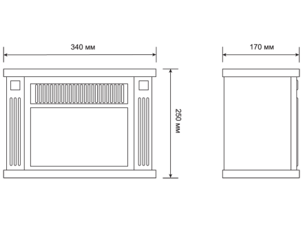 Электрокамин-камин электрический мини ELECTROLUX EFP/M-5012B черный купить в Нижневартовске
