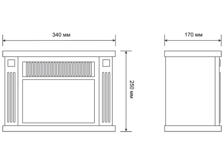 Электрокамин-камин электрический мини ELECTROLUX EFP/M-5012B черный купить в Нижневартовске