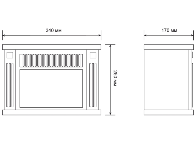 Электрокамин-камин электрический мини ELECTROLUX EFP/M-5012B черный купить в Нижневартовске