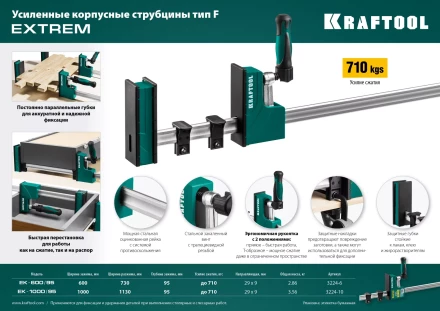 Струбцина KRAFTOOL EXTREM корпусная 3224-10 купить в Нижневартовске