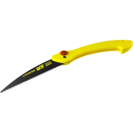 Ножовка складная походная (пила) STAYER МАХСut 160 мм, 8TPI, 3D японский зуб, пиление &quot;на себя&quot;, быстрый и точный рез сырой древесины, тефлон покрытие 15085 купить в Нижневартовске