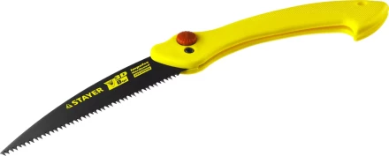Ножовка складная походная (пила) STAYER МАХСut 160 мм, 8TPI, 3D японский зуб, пиление &quot;на себя&quot;, быстрый и точный рез сырой древесины, тефлон покрытие 15085 купить в Нижневартовске