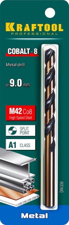 Сверла по металлу HSS-Co 29656-9 купить в Нижневартовске